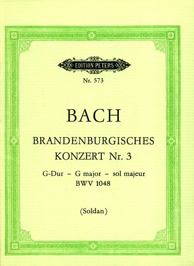 AQ: J.S. Bach: Brandenburgisches Konzert Nr. 3 G-D, (B-Ware)
