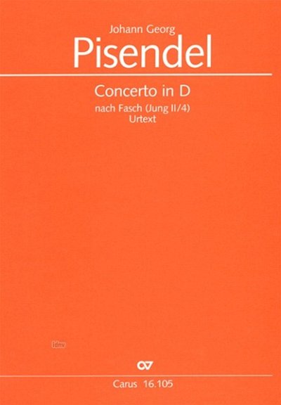 J.G. Pisendel: Concerto in D (1750 (?) (um)