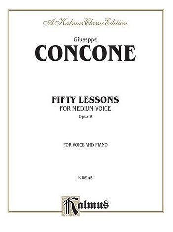 G. Concone: Fifty Lessons, Op. 9, GesM (Bu)