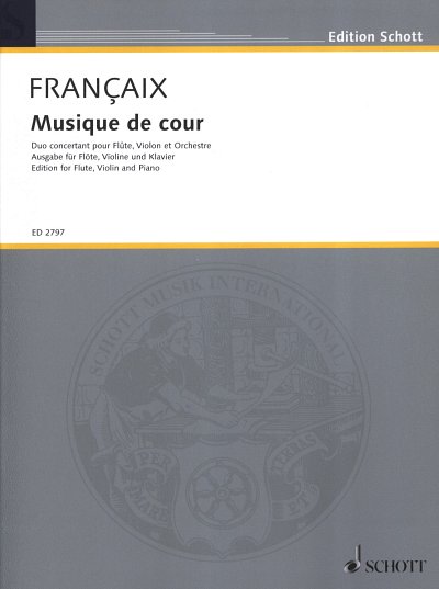 J. Francaix: Musique de cour (KA+St)