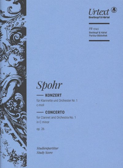 L. Spohr: Klarinettenkonzert Nr. 1 c-moll op, KlarOrch (Stp)