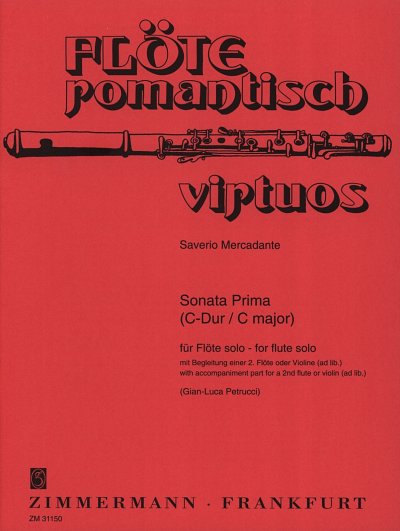 S. Mercadante: Sonata Nr. 1 (2. Flöte oder Vl. ad lib.) C-Dur