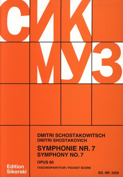 D. Schostakowitsch: Sinfonie Nr. 7 C-Dur op. 60, Sinfo (Stp)