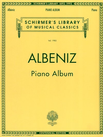 I. Albéniz: Piano Album, Klav