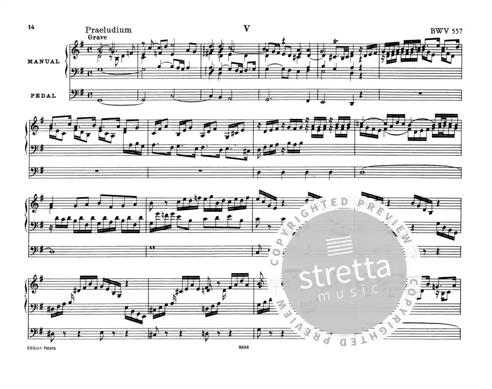 J.S. Bach: 8 kleine Präludien und Fugen BWV 553-560, Org (3)