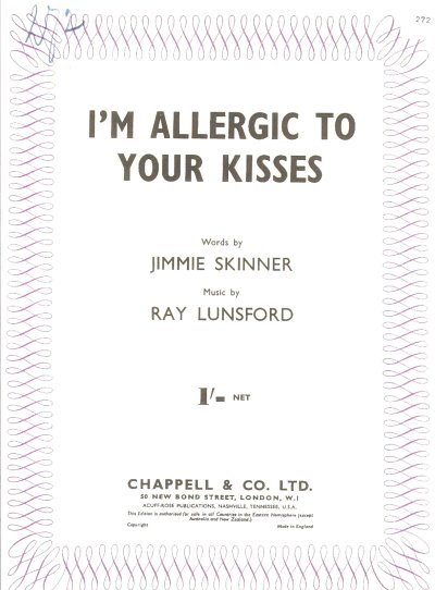 DL: J.S.R. Lunsford: I'm Allergic To Your Kisses, GesKlavGit