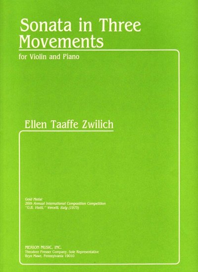Z.E. Taaffe: Sonata In Three Movements, VlKlav (KASt)