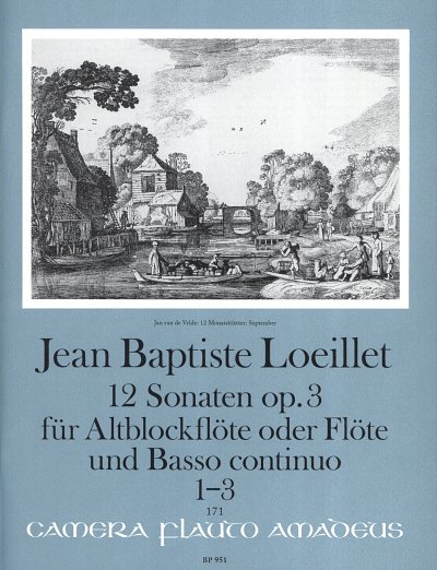 J. Loeillet de Gant: 12 Sonaten op. 3/, Ablf/FlBc (KlavpaSt)