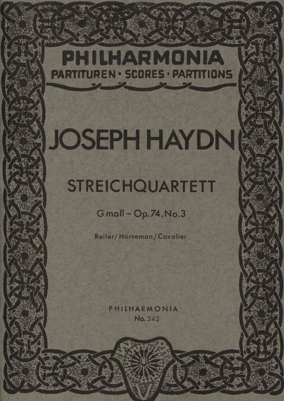 AQ: J. Haydn: Streichquartett op. 74/3 Hob. III:7,  (B-Ware)