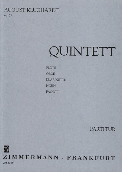 A. Klughardt: Quintett op. 79, FlObKlHrFg (Stp)