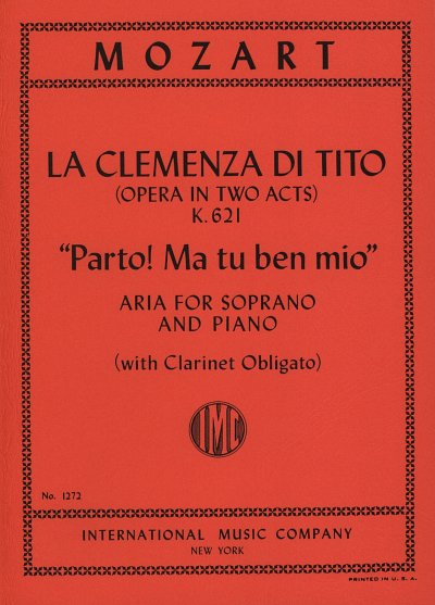 W.A. Mozart: 'Parto Ma Ben Mio' From La Clemenza D, GesHKlav