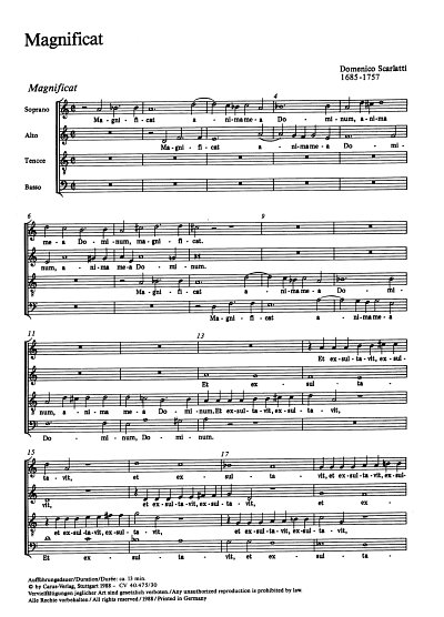 D. Scarlatti: Magnificat