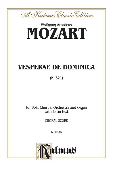 W.A. Mozart: Vesperae de Dominica, K. 321 (Bu)