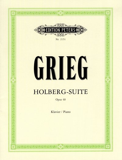 E. Grieg: Holberg-Suite op. 40 fuer Klavier
