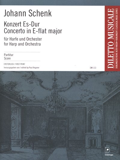 AQ: J. Schenck: Konzert Es-Dur, HrfOrch (Part.) (B-Ware)