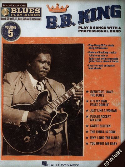 B.B. King: Blues Play-Along Vol. 5: B.B. Ki, MelCBEsCt (+CD)