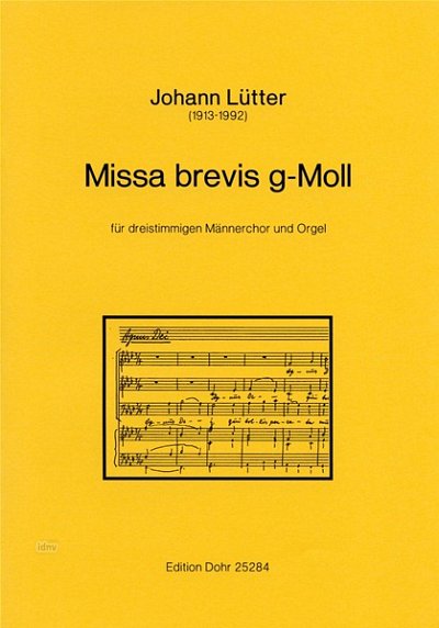 J. Lütter y otros.: Missa brevis g-Moll