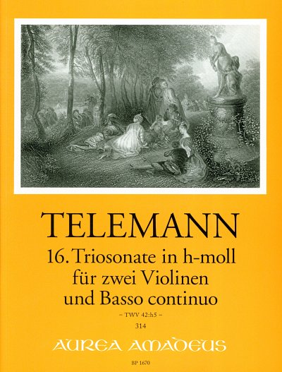 G.P. Telemann: 16. Triosonate in h-moll TWV 4, 2VlBc (Pa+St)