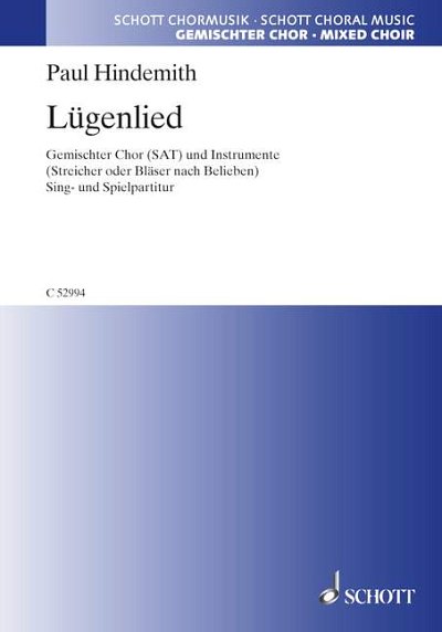 DL: P. Hindemith: Lügenlied (Part.)