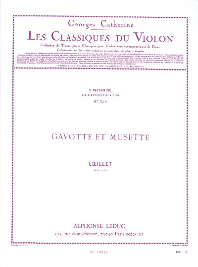 J. Loeillet de Gant: Gavotte et Musette