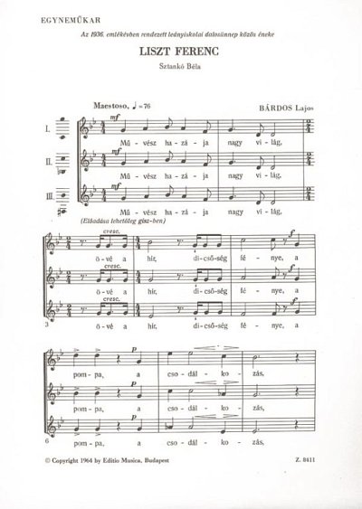 L. Bárdos: Liszt Ferenc, Fch/Mch (Chpa)