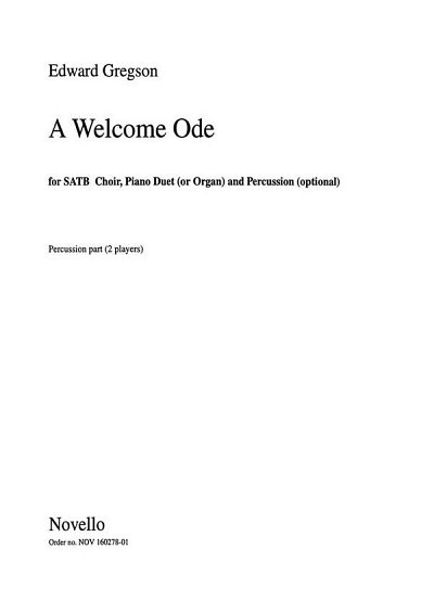 E. Gregson: A Welcome Ode (Percussion Part)