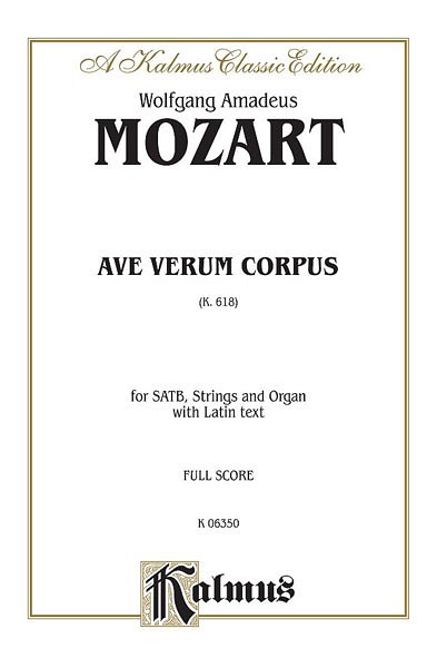 W.A. Mozart: Ave Verum Corpus, K. 618, GchKlav (Part.)