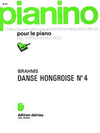 J. Brahms: Danse hongroise n°4 - Pianino 53, Klav