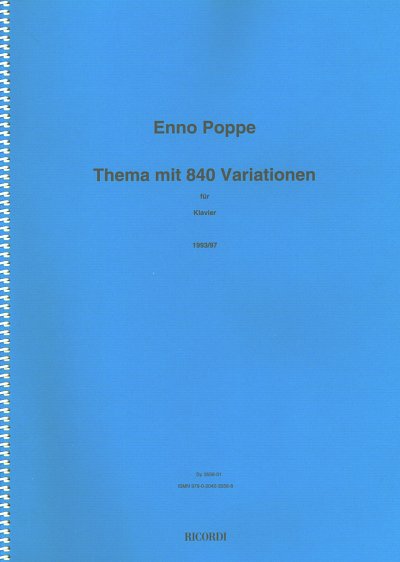 E. Poppe: Thema mit 840 Variationen, Klav