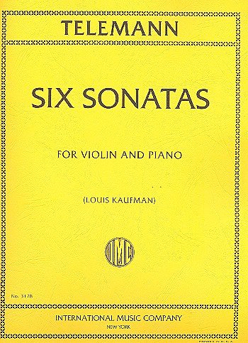 G.P. Telemann: 6 Sonatas (Kaufman), VlKlav (KlavpaSt)