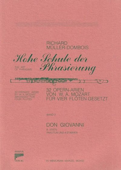 W.A. Mozart: Hohe Schule der Phrasierung 2, 4Fl (Pa+St)