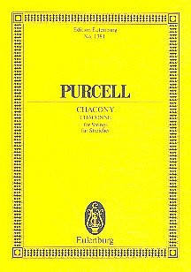 H. Purcell: Chaconne Eulenburg Studienpartituren