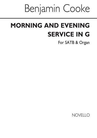 Morning And Evening Service In G, GchOrg (Bu)