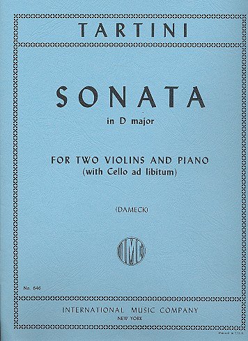 G. Tartini: Sonata Re (Vc Ad Lib.) (Bu)