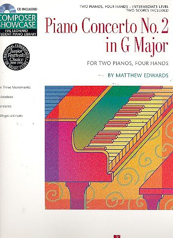 M. Edwards: Concerto No.2 In G For 2 Pia, Klav4m (+OnlAudio)