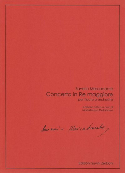 S. Mercadante: Concerto in Re maggiore, FlOrch (Part.)