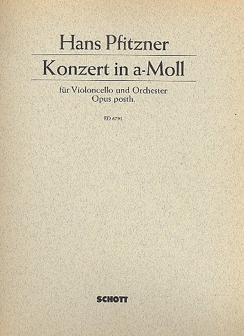 H. Pfitzner: Konzert a-Moll op. posth.