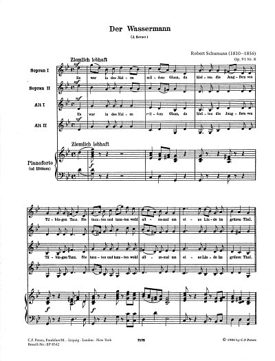 R. Schumann: Der Wassermann Op 91/8