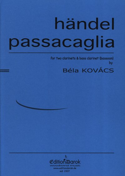 G.F. Händel: Passacaglia, 3Klar (Pa+St)