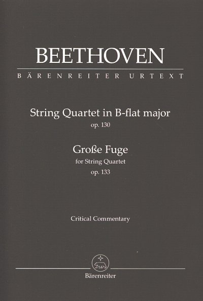 L. v. Beethoven: String Quartet in B-flat m, 2VlVaVc (Part.)