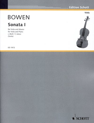 Y. Bowen: Sonata Nr. 1 c-Moll op. 18 , VaKlv