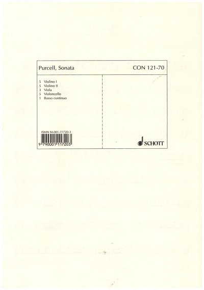 H. Purcell: Sonata D-Dur  (Stsatz)