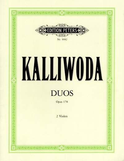 J.V. Kalivoda: 3 Easy Violin Duets op.178