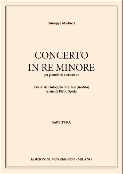 Concerto in Re Minore, Klav