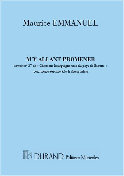 M'Y Allant Promener Choeurs  (Part.)