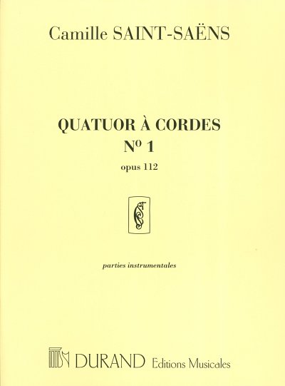 C. Saint-Saëns: Quatuor en Mi mineur op. 1, 2VlVaVc (Stsatz)