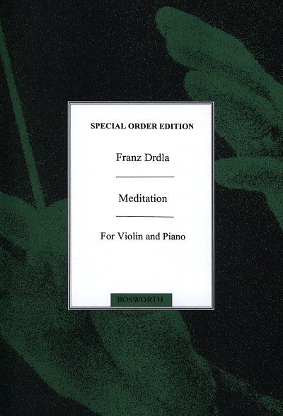 Meditation For Violin And Piano Op.34 No., VlKlav (KlavpaSt)