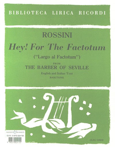 G. Rossini: Largo Al Factotum (Barber) E-L Key A (B, GesKlav