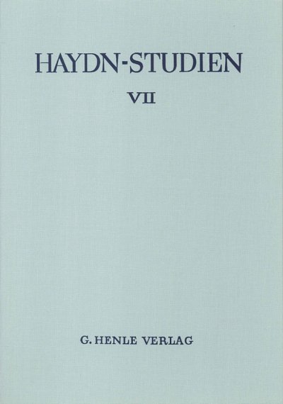 Haydn-Studien Einbanddecke 6