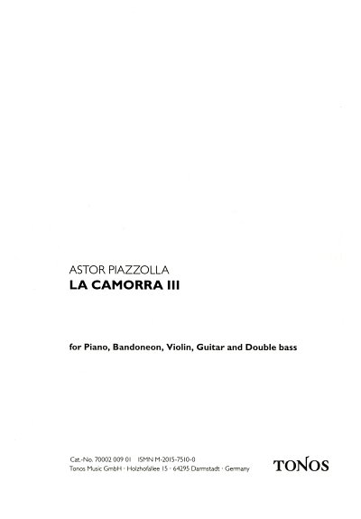 A. Piazzolla: Camorra 3